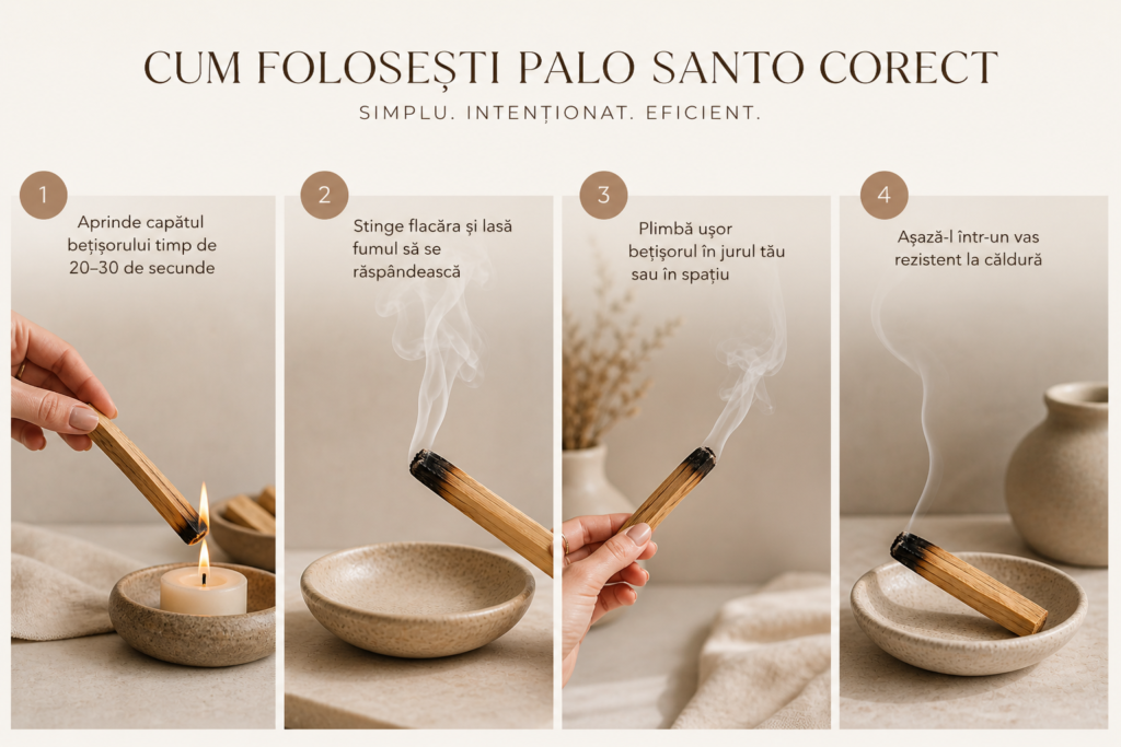 cum se foloseste palo santo