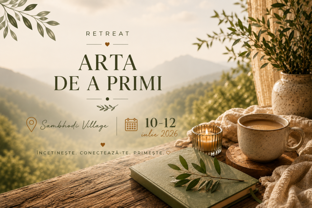 „Arta de a primi” este un retreat dedicat încetinirii ritmului, reconectării cu sine și experiențelor trăite conștient, organizat la Sambhodi Village în perioada 10–12 iulie 2026.